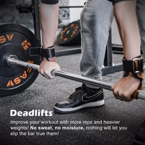 Weight Lifting Grips With Wrist Straps - Weightlifting Hooks